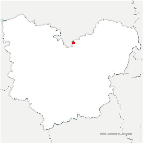 carte de localisation de Puiseux