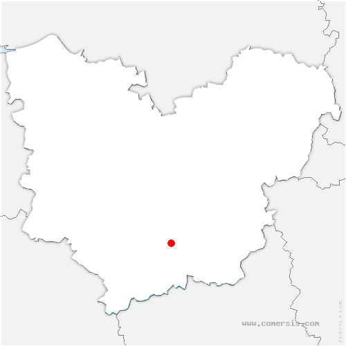 carte de localisation de Roncenay-Authenay
