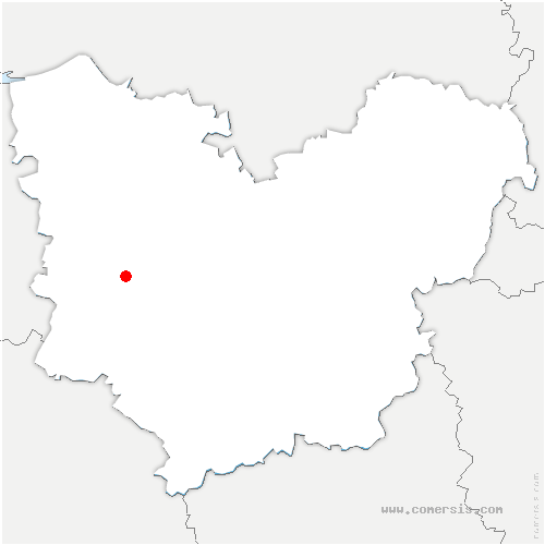 carte de localisation de Saint-Clair-d'Arcey