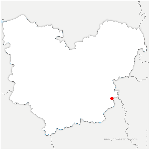 carte de localisation de Saint-Denis-le-Thiboult