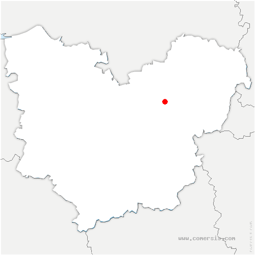 carte de localisation de Saint-Hellier