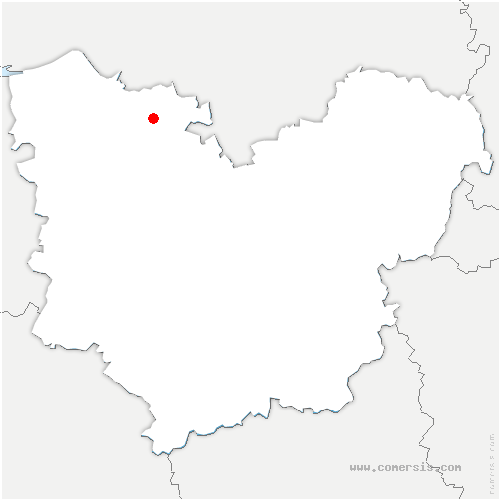 carte de localisation de Saint-Lubin-de-Cravant