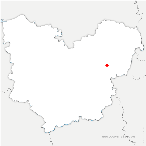 carte de localisation de Saint-Saëns