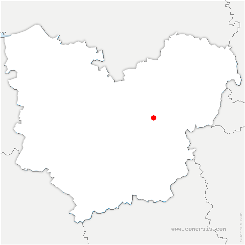 carte de localisation de Saint-Victor-l'Abbaye