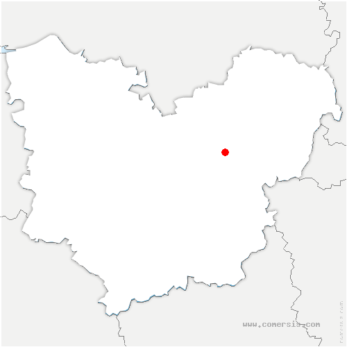 carte de localisation de Sainte-Barbe-sur-Gaillon