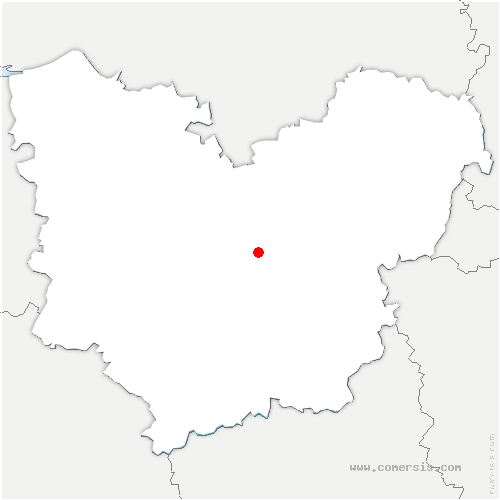 carte de localisation de Saussay