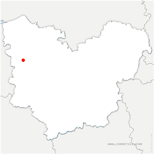 carte de localisation de Senantes