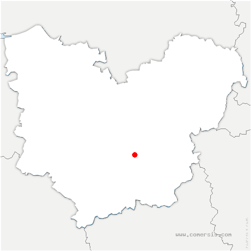 carte de localisation de la Vaupalière