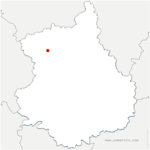 carte de localisation d'Aschères-le-Marché