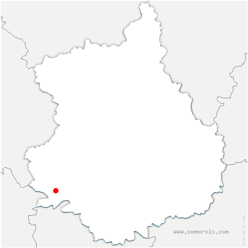 carte de localisation de Bazoche-Gouet