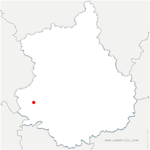 carte de localisation de Beaumont-les-Autels