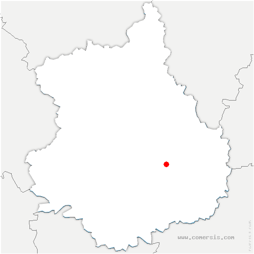 carte de localisation de Beauvilliers