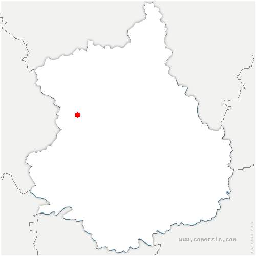 carte de localisation de Belhomert-Guéhouville