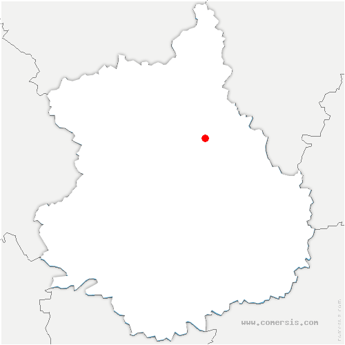 carte de localisation de Berchères-Saint-Germain