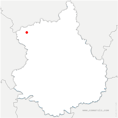 carte de localisation de Boissy-lès-Perche