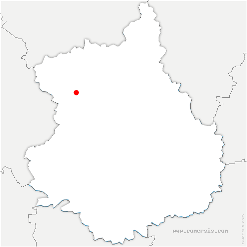 carte de localisation de Bougy-lez-Neuville