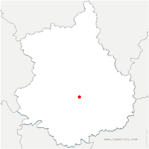 carte de localisation de Bourdinière-Saint-Loup