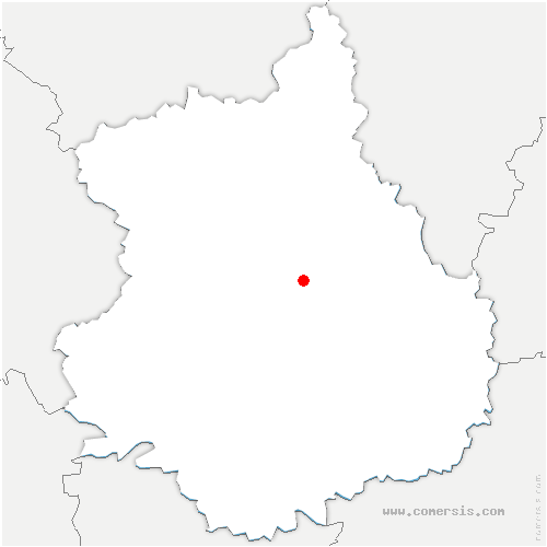 carte de localisation de Bouzy-la-Forêt