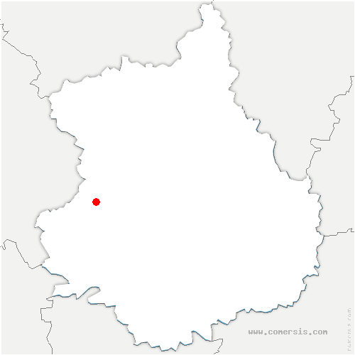 carte de localisation de Champrond-en-Gâtine