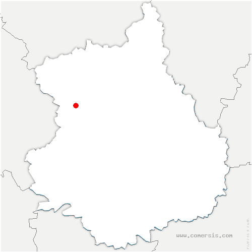 carte de localisation de Chanteau