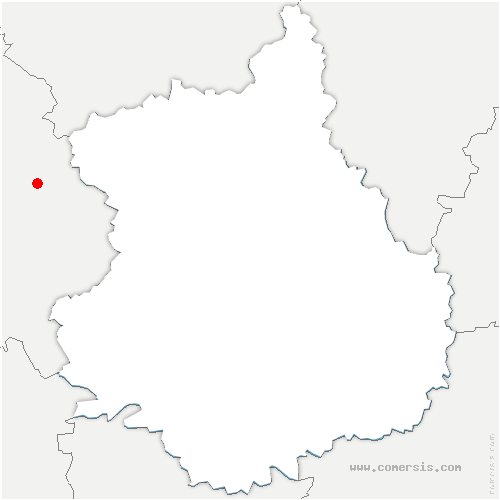 carte de localisation de la Chapelle-Onzerain