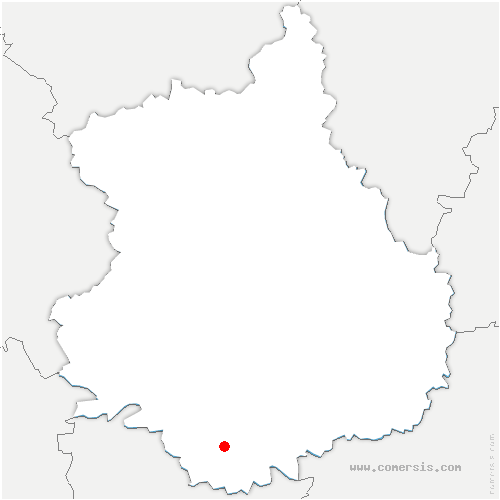 carte de localisation de Chapelle-du-Noyer
