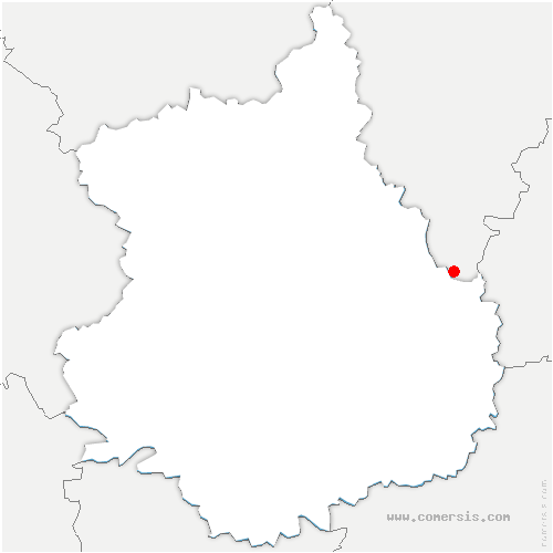 carte de localisation de Chaumont-sur-Tharonne