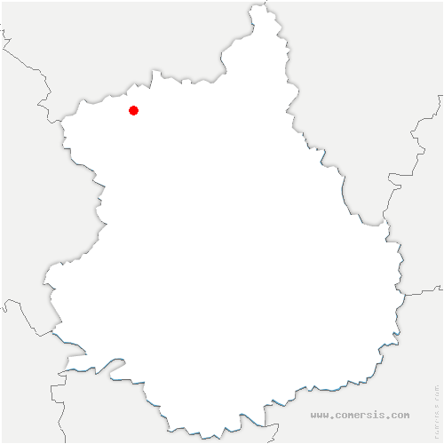 carte de localisation de Chaussy