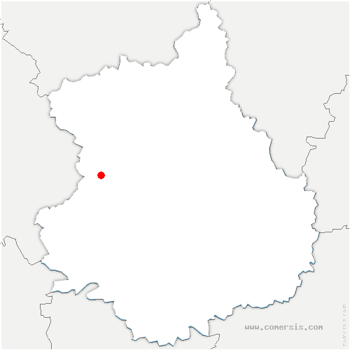 carte de localisation de Combleux