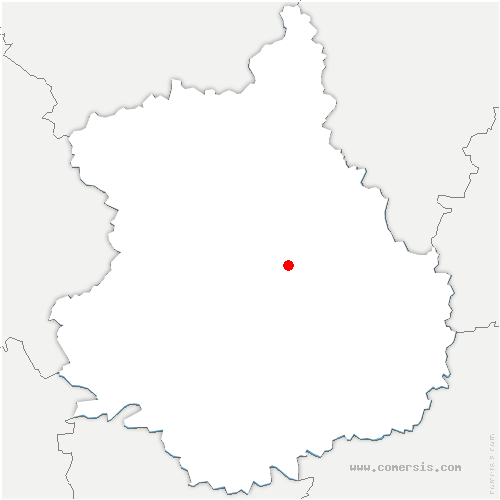 carte de localisation du Coudray