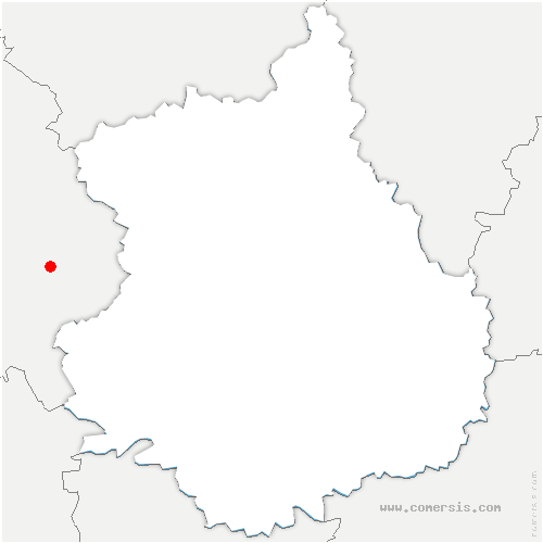 carte de localisation de Coulmiers