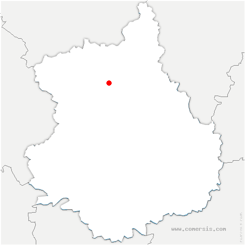 carte de localisation de Courcy-aux-Loges