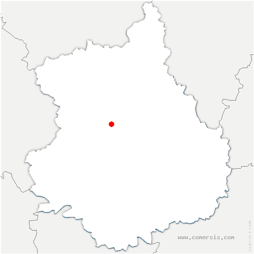 carte de localisation de Courville-sur-Eure