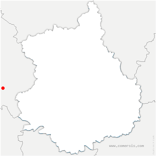 carte de localisation de Cravant