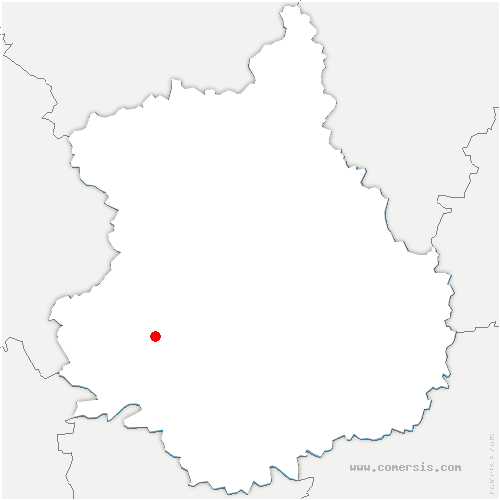 carte de localisation de la Croix-du-Perche