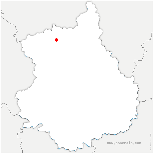 carte de localisation de Crucey-Villages