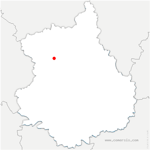 carte de localisation de Digny