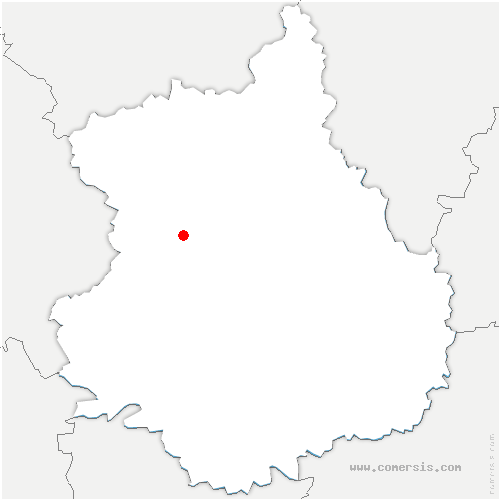 carte de localisation de Donnery