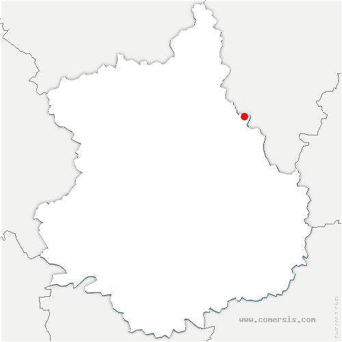 carte de localisation de Droue-sur-Drouette