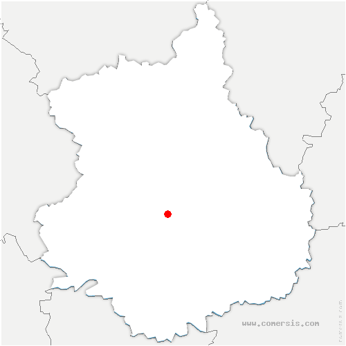 carte de localisation d'Ermenonville-la-Grande