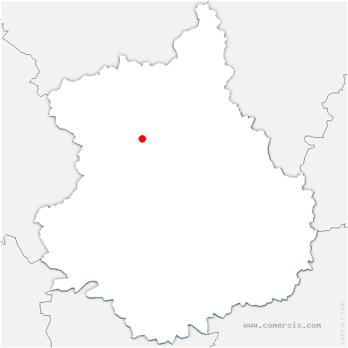 carte de localisation de Favières