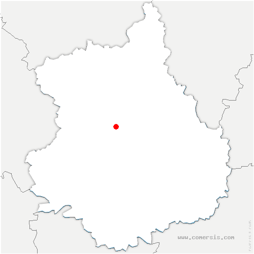 carte de localisation de Fontaine-la-Guyon