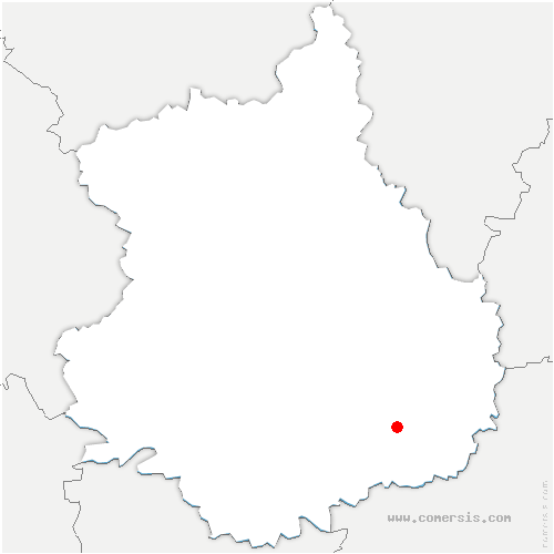carte de localisation de Fontenay-sur-Conie