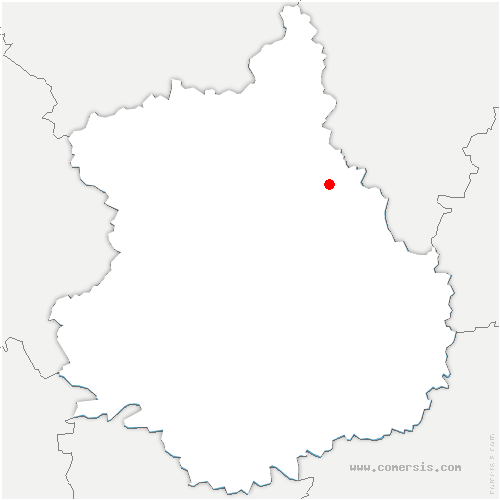 carte de localisation de Hanches