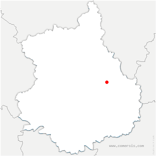 carte de localisation de Houville-la-Branche