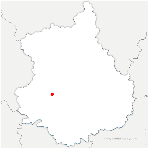 carte de localisation d'Illiers-Combray