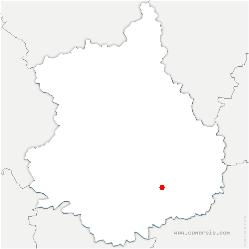carte de localisation d'Illiers-l'Évêque