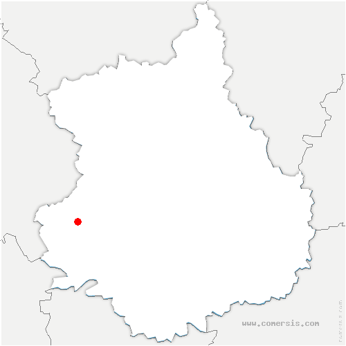 carte de localisation de Jouy-le-Potier