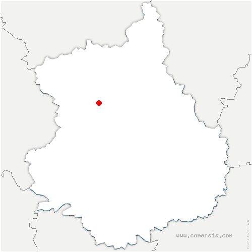 carte de localisation de Loury