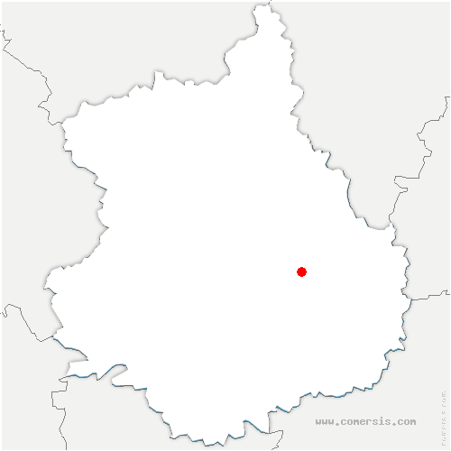 carte de localisation de Montgaudry